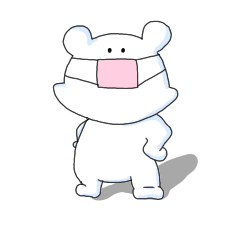 [LINEスタンプ] 目で語るくま
