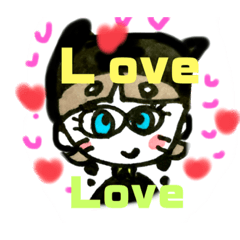 [LINEスタンプ] 猫目ちゃんスタンプ