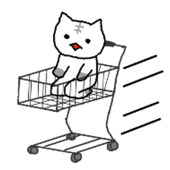 [LINEスタンプ] 無表情なネコたち