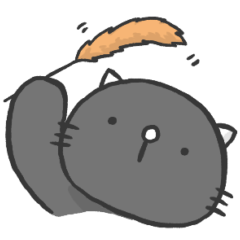 [LINEスタンプ] くろねこくろぷー