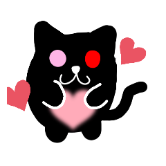 [LINEスタンプ] 黒猫のご挨拶