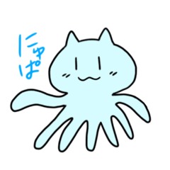 [LINEスタンプ] 〜ねこくらげ〜