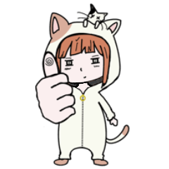 [LINEスタンプ] ニャン娘と猫の日常リアクションスタンプ！