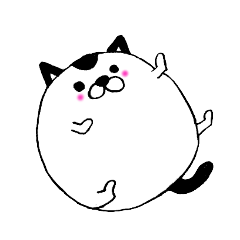 [LINEスタンプ] しろくろ丸