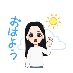 [LINEスタンプ] 春の爽やかサワコさん3