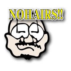 [LINEスタンプ] NOHAIRS むろまっち