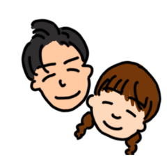 [LINEスタンプ] なかよしさん.
