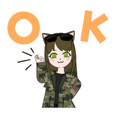 [LINEスタンプ] 麦虎猫のちぃちゃん