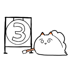 [LINEスタンプ] 白いウミウシ3