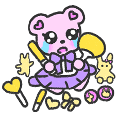 [LINEスタンプ] オタクな量産型くまちゃん