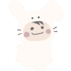 [LINEスタンプ] みるくうさぎとぼく。