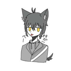 [LINEスタンプ] おおかみの表情スタンプ（全）
