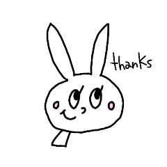 [LINEスタンプ] yuruうさぎ