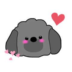 [LINEスタンプ] シルバープードルだにょ