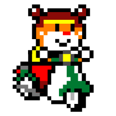 [LINEスタンプ] バイク好きなクマさん ドット絵バージョン