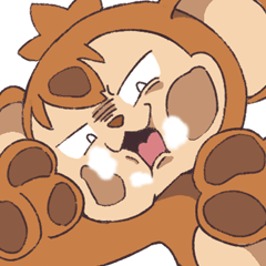 [LINEスタンプ] 猿山表の里守オモッテちゃん2です