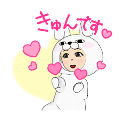 [LINEスタンプ] うさぴょんmameko