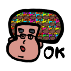 [LINEスタンプ] オオニコミュージアムのキャラがOKと言う