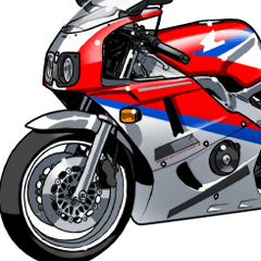 [LINEスタンプ] 400ccスポーツバイク9(車バイクシリーズ)