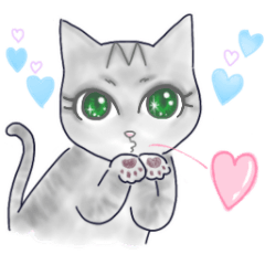 [LINEスタンプ] アメショのジルちゃん