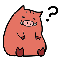 [LINEスタンプ] たのしし-楽しいイノシシ-