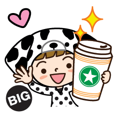 [LINEスタンプ] ダルメシアンだよ【BIG】