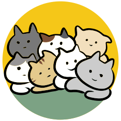 [LINEスタンプ] adorable cats♡猫/文字なし/シンプル