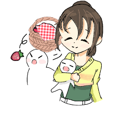 [LINEスタンプ] ホワイトくんと女の子