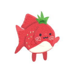 [LINEスタンプ] いちご金魚