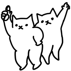 [LINEスタンプ] ねこのnさん(動く)