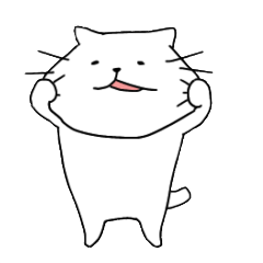 [LINEスタンプ] ただの白い猫です