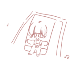 [LINEスタンプ] オーバーオールのおんなのこ