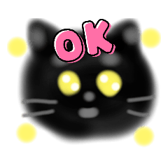 [LINEスタンプ] くろねこちゃんスタンプ 手作り