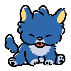 [LINEスタンプ] あおいぬくん