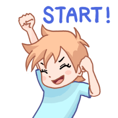 [LINEスタンプ] 毎日頑張る人