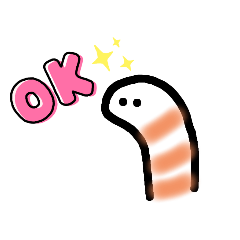 [LINEスタンプ] とうめいチンアナゴの日常