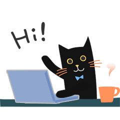 [LINEスタンプ] 黒ねこ「ノマ」毎日使えるスタンプ編