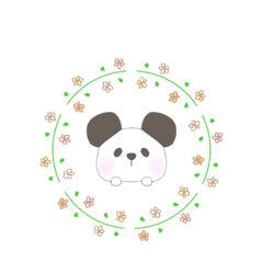 [LINEスタンプ] どうぶつとお花。もふこ。