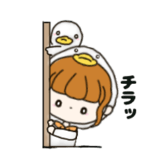 [LINEスタンプ] フードパーカー女子とその動物