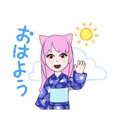 [LINEスタンプ] 耳っ娘・さくら・和風女子の日常生活5