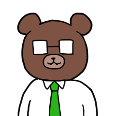 [LINEスタンプ] くまのお父さん