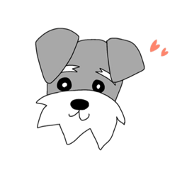 [LINEスタンプ] かわいこシュナウザー