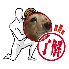[LINEスタンプ] わんこの顔入れスタンプ