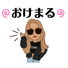 [LINEスタンプ] GIRL'sスタンプ！シンプル文字