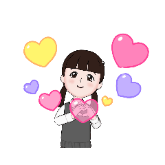 [LINEスタンプ] ♡理想の女子学生♡