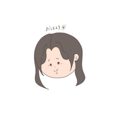 [LINEスタンプ] ほんわか おんなのこ