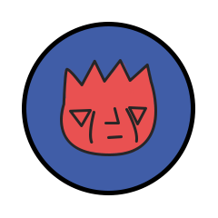 [LINEスタンプ] くりくり 小火 人