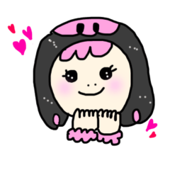 [LINEスタンプ] りなとピンクの象