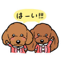 [LINEスタンプ] 仲良しトイプーショコラとジャム