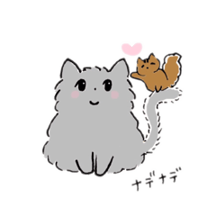 [LINEスタンプ] ねことりすとインコのかわいいスタンプ